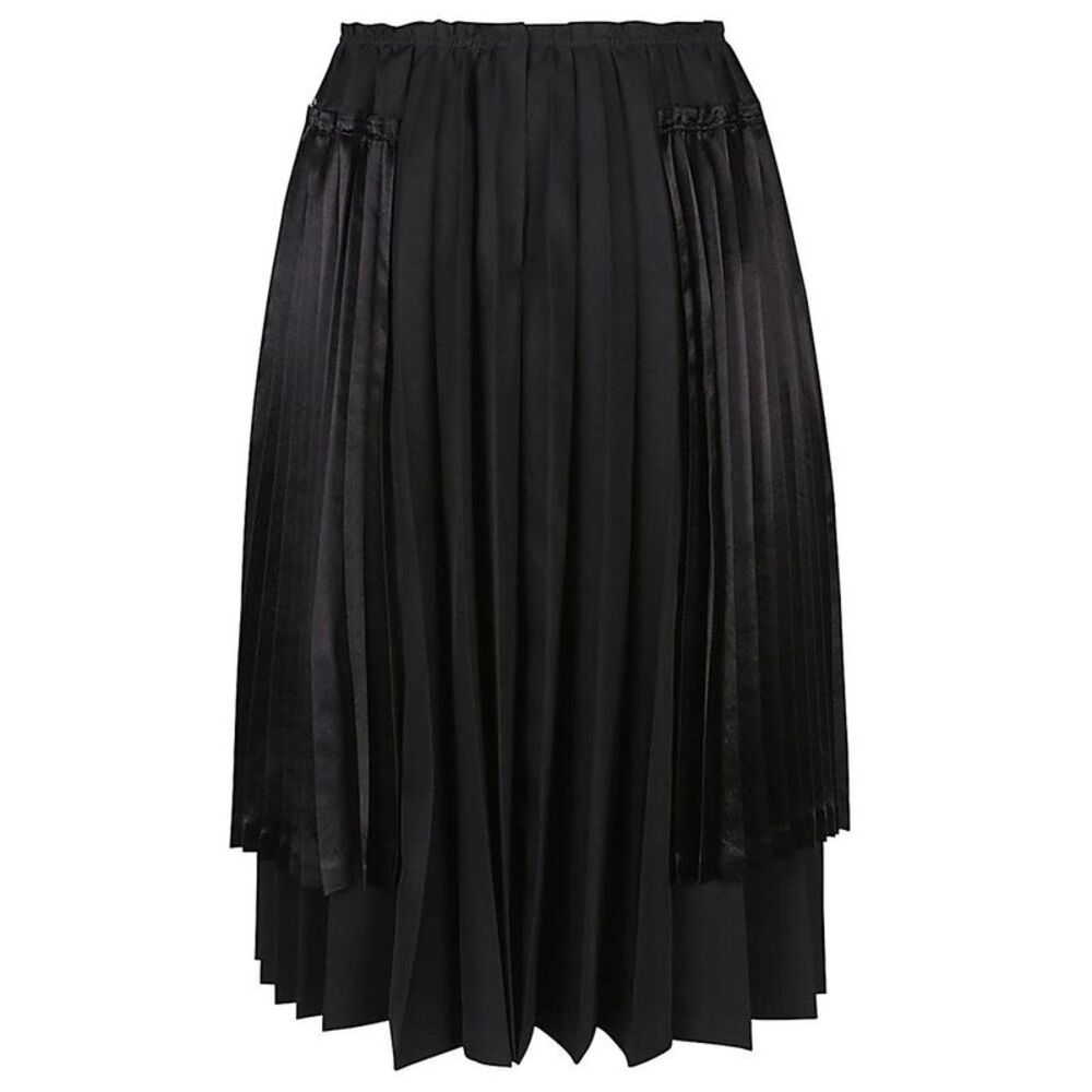 COMME DES GARCONS Pleated Asymmetric Midi Skirt Men BLACK Skirts
